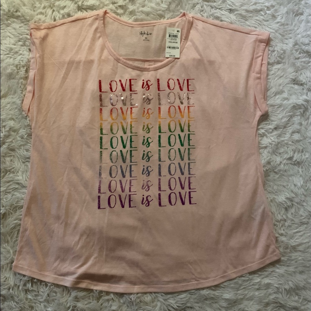 Love is Love Pink Tee - Picture 9 of 9